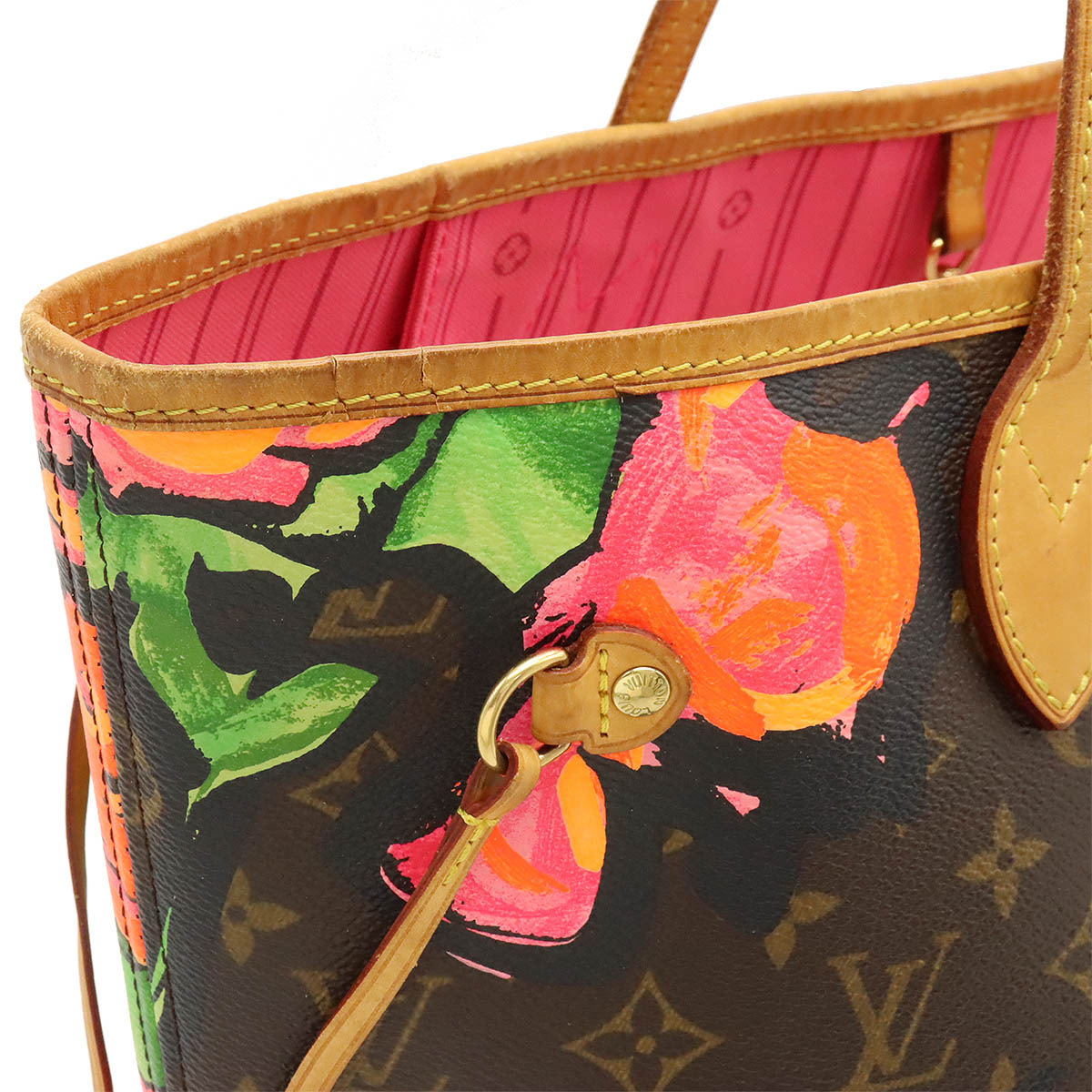 Louis Vuitton Monogram Rose Neverfull MM Tote Bag M48613