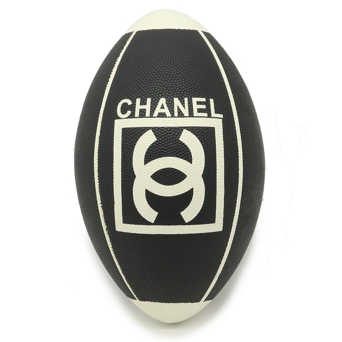 Chanel Rugby Ball Sports Line Black White