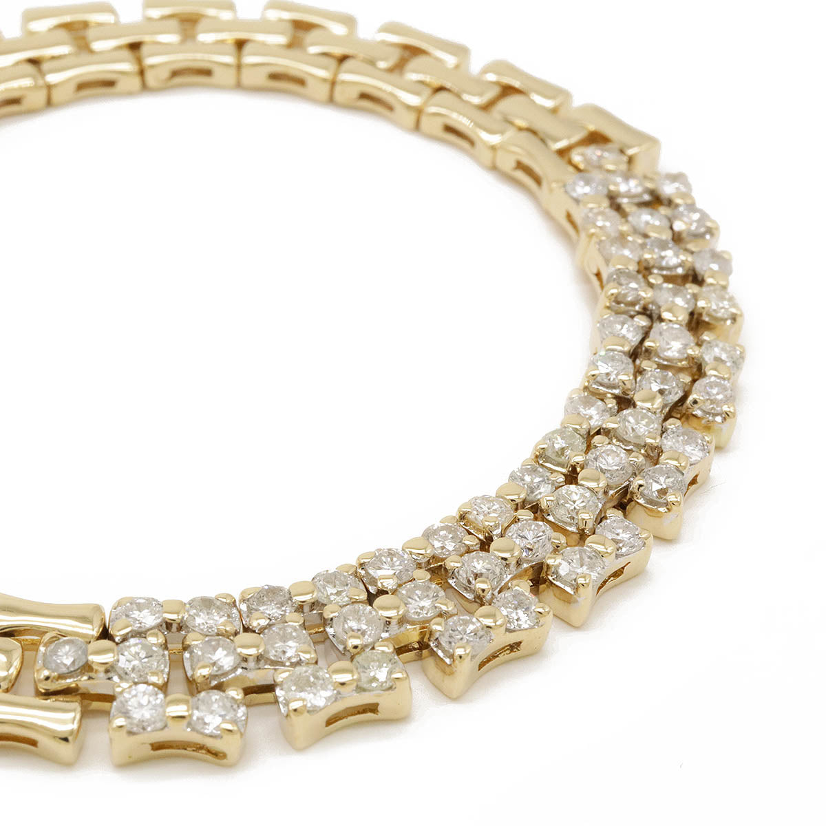 K18YG Diamond Bracelet Yellow Gold D2.50ct