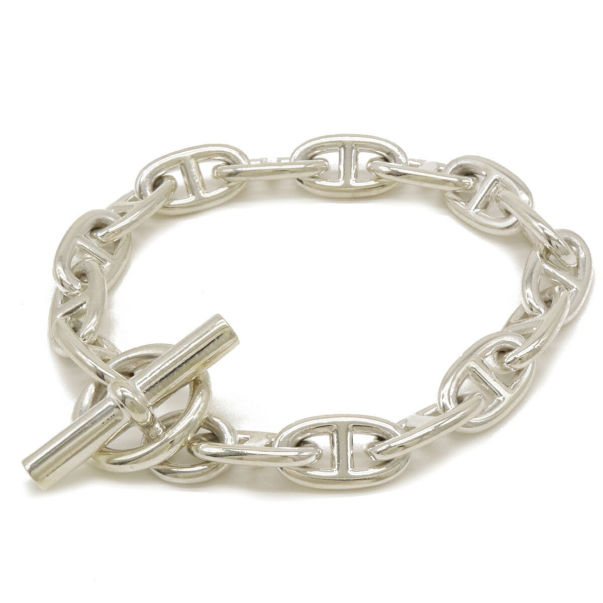 Hermes Silver Bracelet Chaine d'Ancre GM