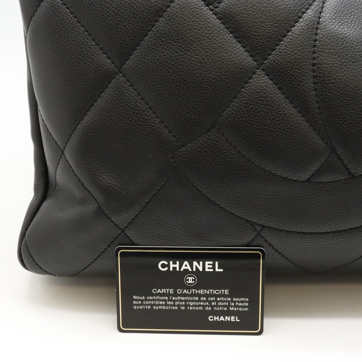 Chanel Caviar Matelasse Coco Mark Tote Bag