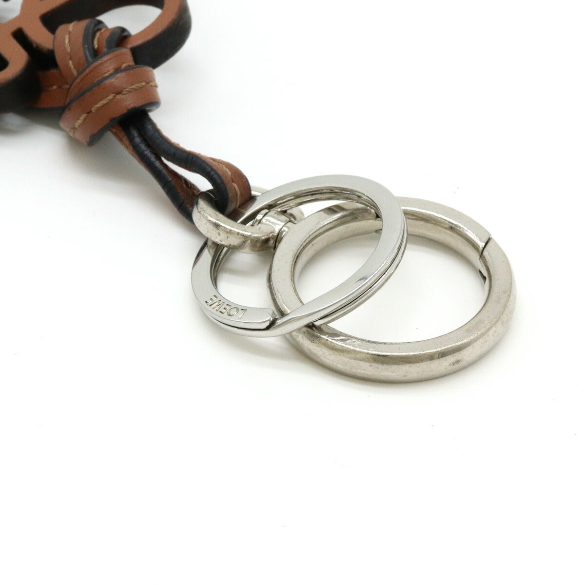 Loewe Leather Anagram Keyring Keychain Bag Charm