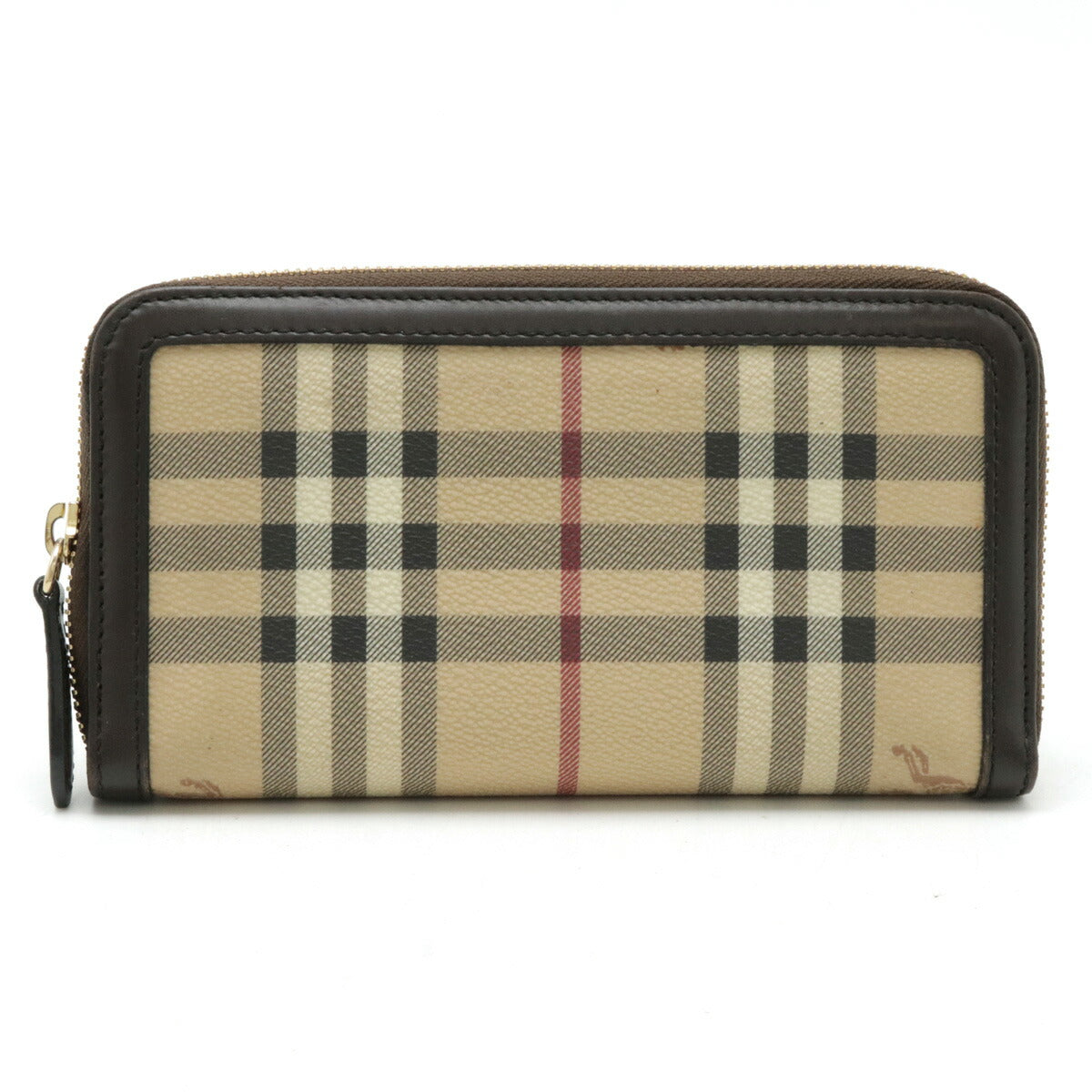 Burberry Shadow Horse Check PVC Leather Wallet