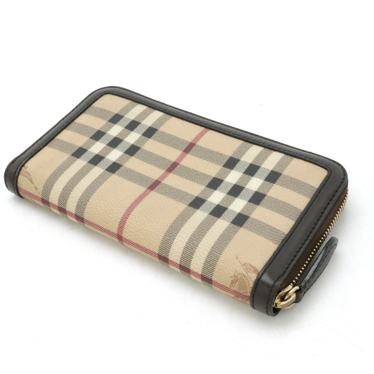 Burberry Shadow Horse Check PVC Leather Wallet