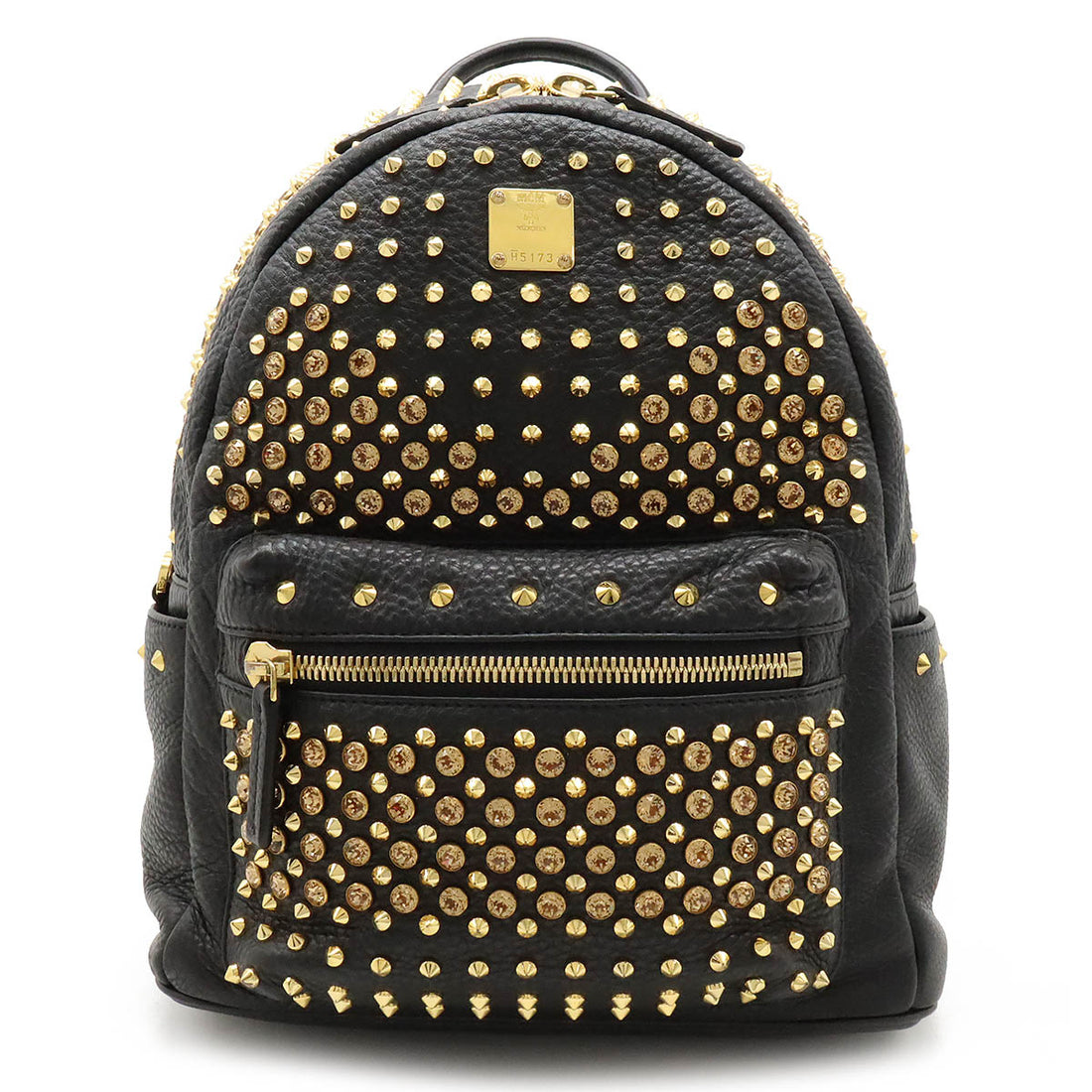 MCM Leather Studded Rhinestone Backpack in Great Condition