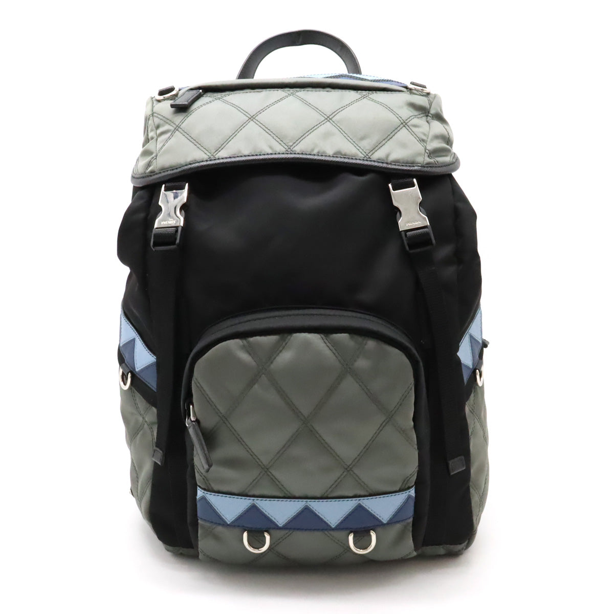 Prada Quilted Nylon Leather Backpack 1BZ039