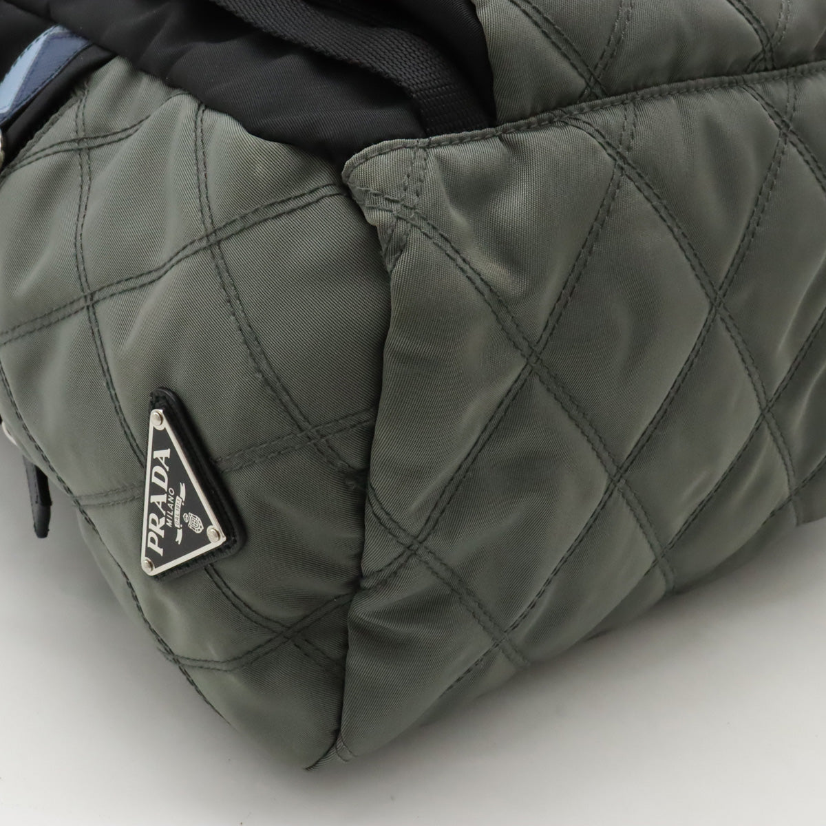 Prada Quilted Nylon Leather Backpack 1BZ039