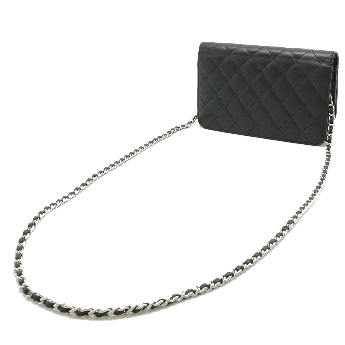 Chanel Simply CC Matelasse Leather Chain Wallet Shoulder Bag A80219 in Great Condition