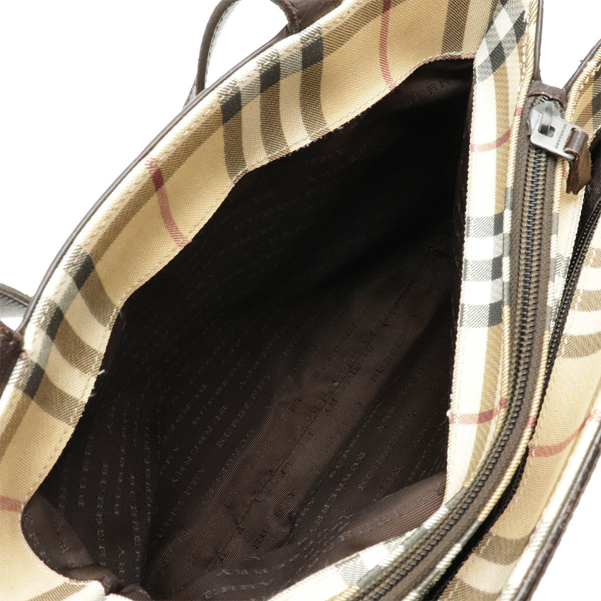 Burberry Nova Check PVC Leather Tote Bag in Very Good Condition