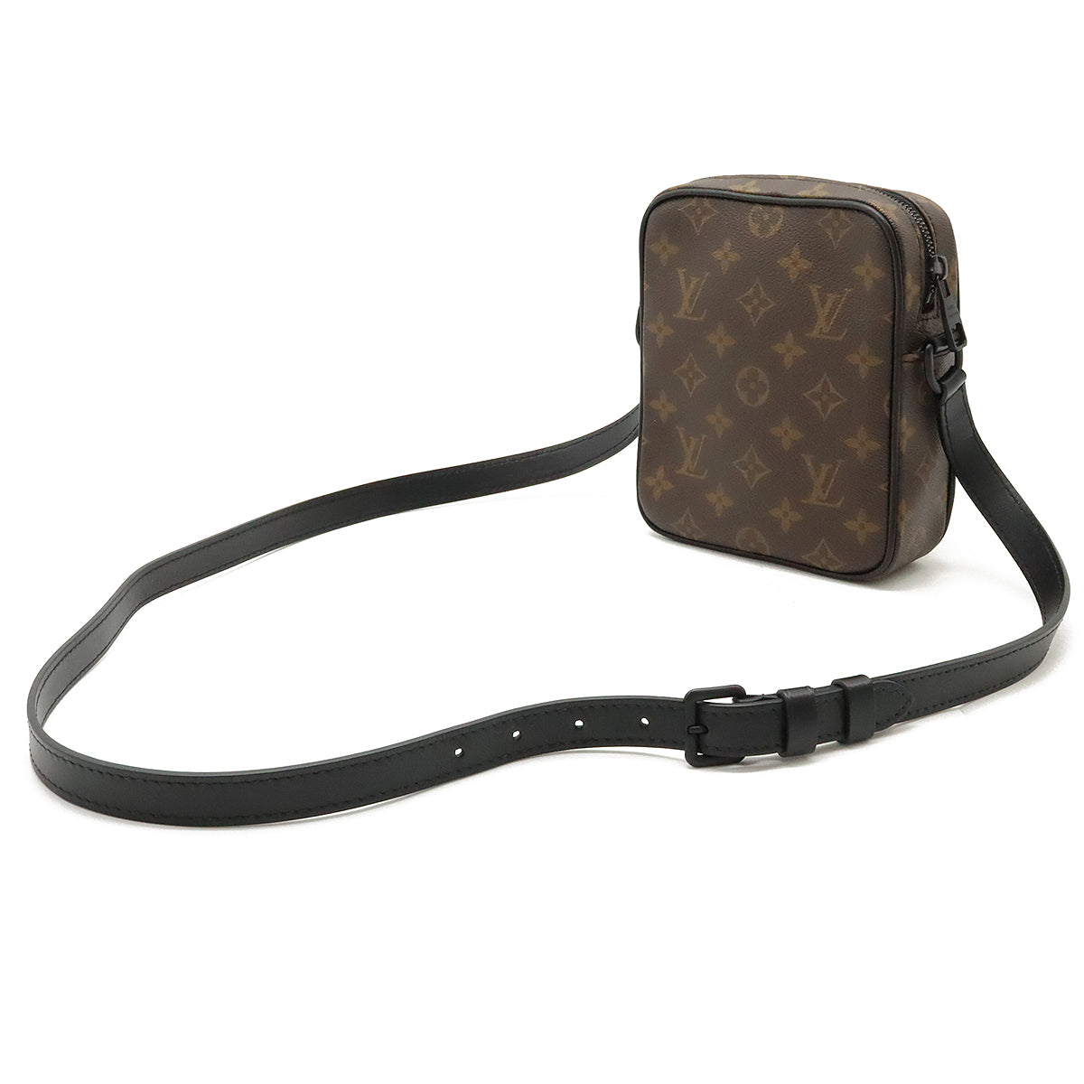 Louis Vuitton Monogram Macassar Christopher Wearable Wallet Shoulder Bag M69404 in Great Condition