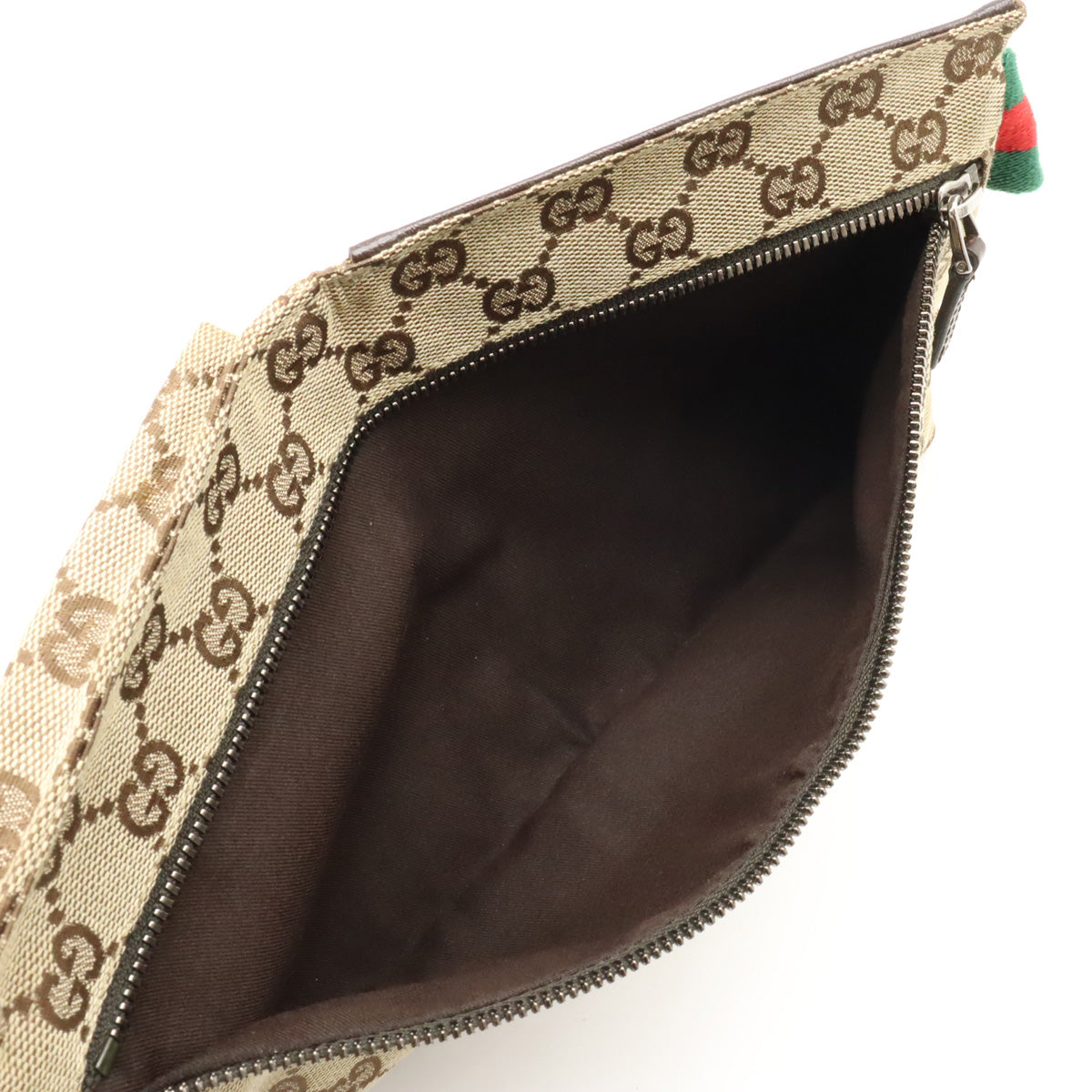 Gucci Canvas Leather Waist Bag 28566