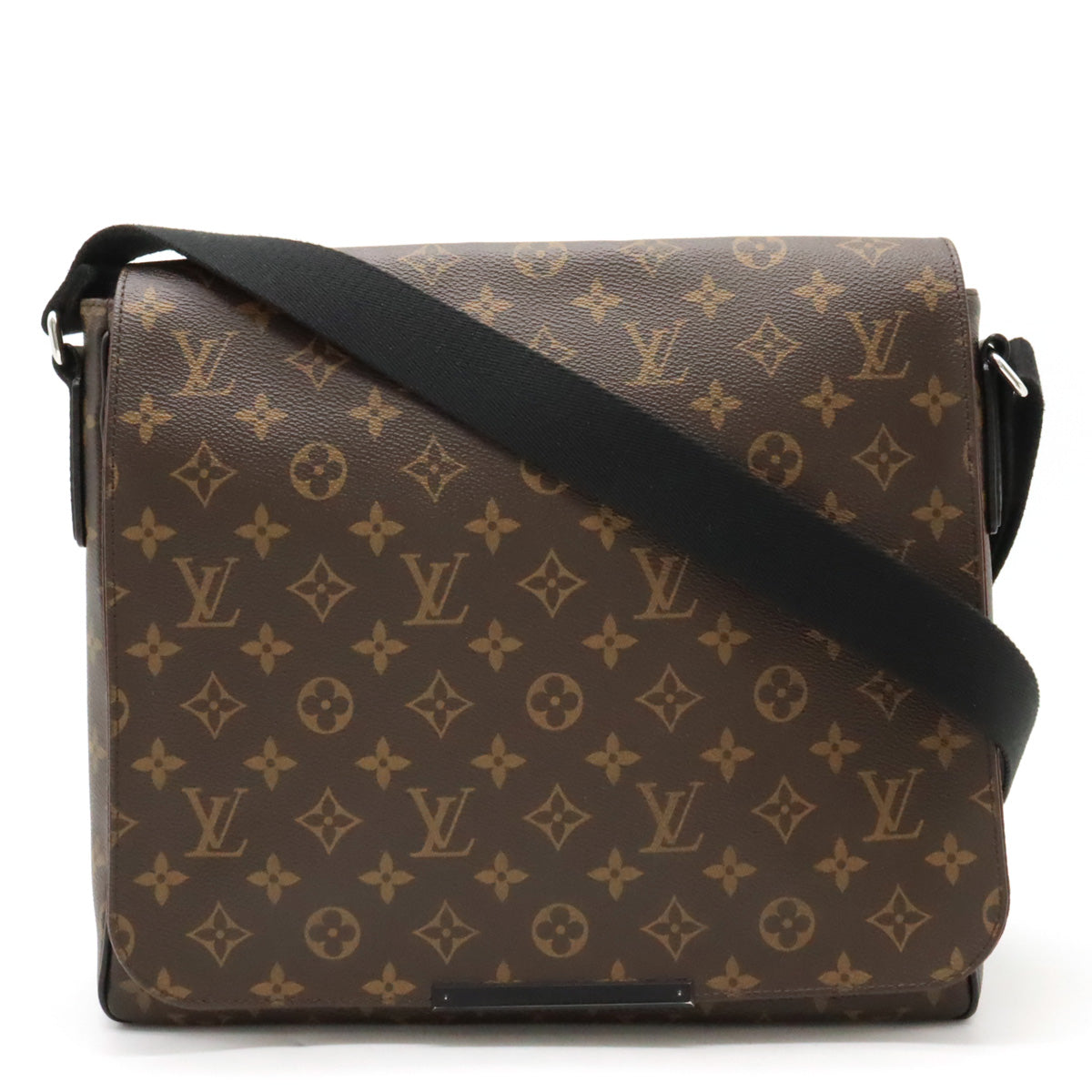 Louis Vuitton Monogram Macassar District MM Shoulder Bag M40934 in Very Good Condition