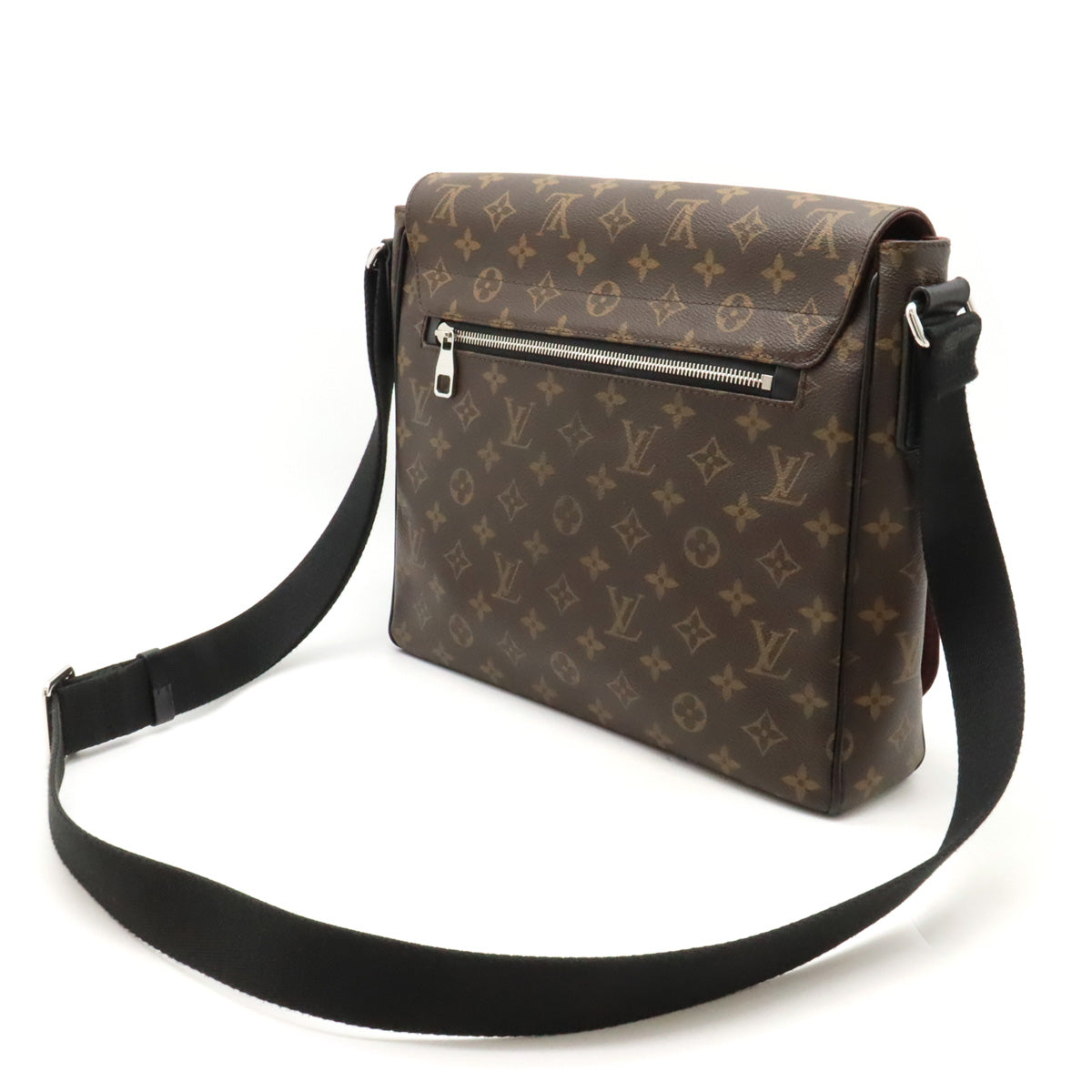 Louis Vuitton Monogram Macassar District MM Shoulder Bag M40934 in Very Good Condition