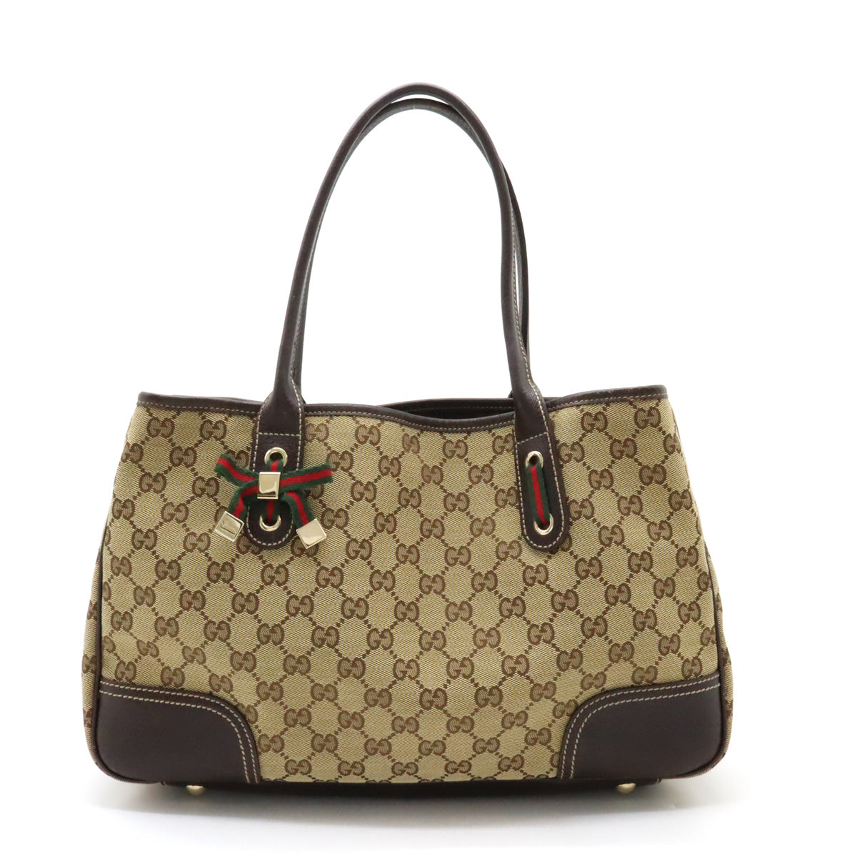 Gucci GG Canvas Princy Ribbon Tote Bag