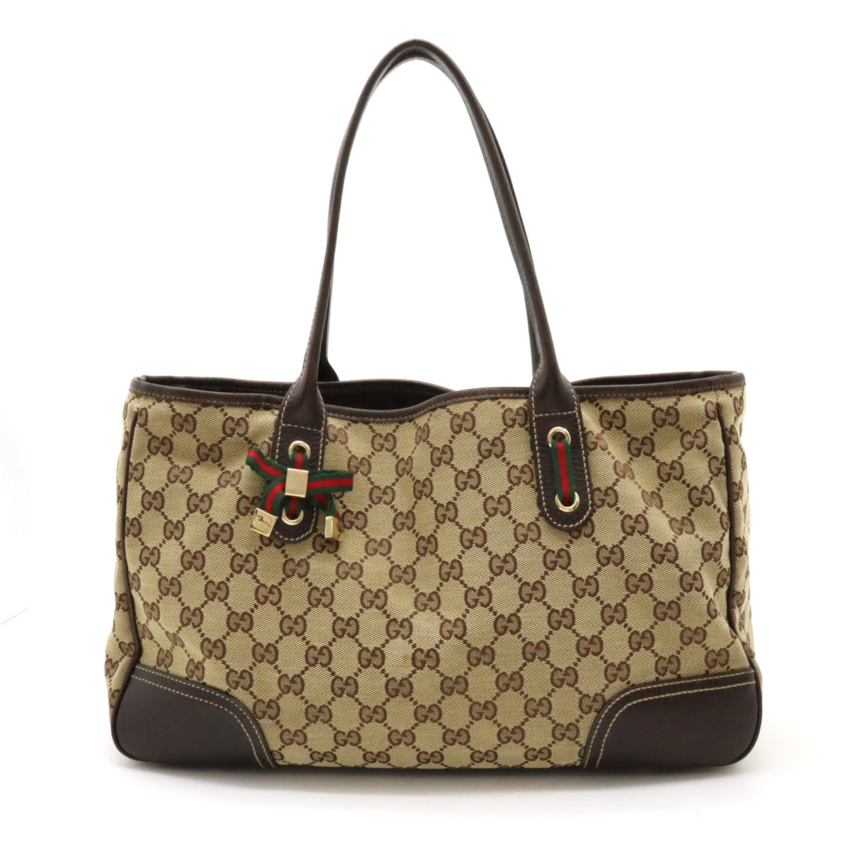 Gucci GG Canvas Princy Ribbon Tote Bag