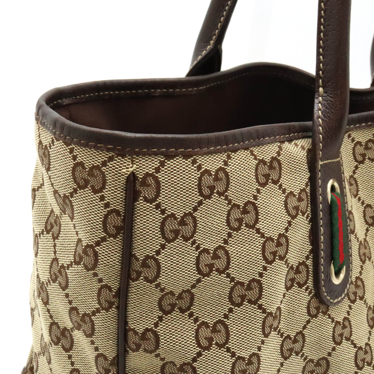 Gucci GG Canvas Princy Ribbon Tote Bag