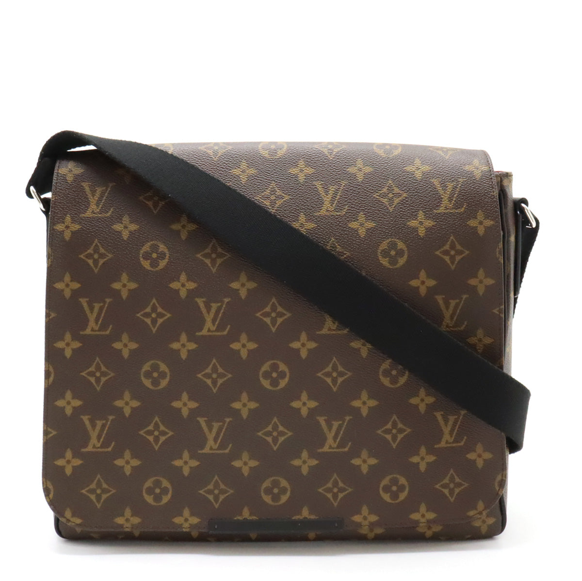 Louis Vuitton Monogram Macassar District MM Shoulder Bag M40934 in Great Condition