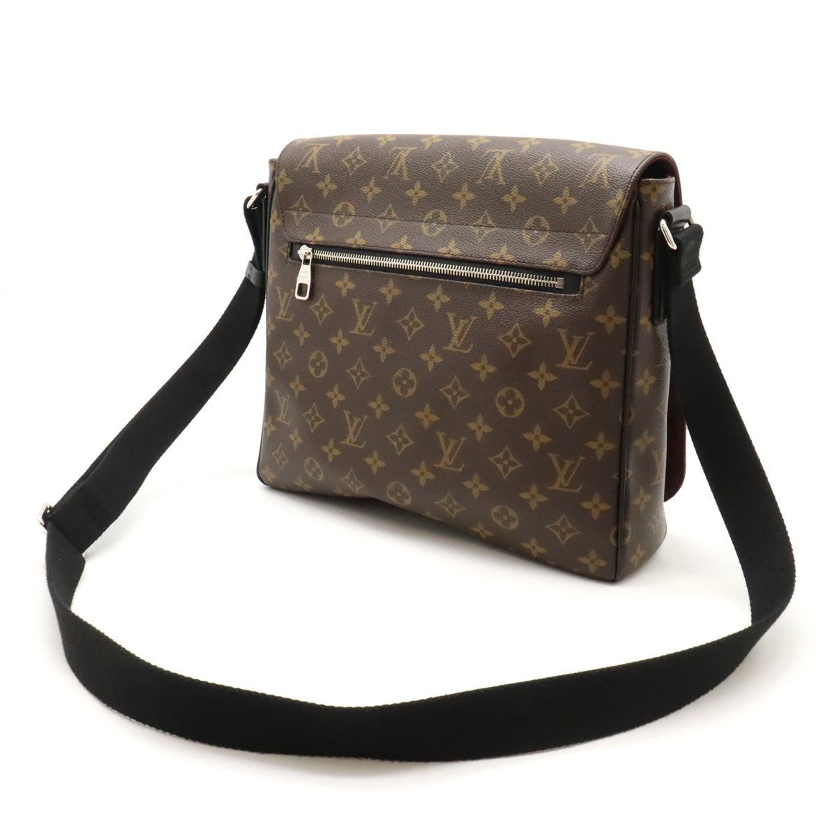 Louis Vuitton Monogram Macassar District MM Shoulder Bag M40934 in Great Condition