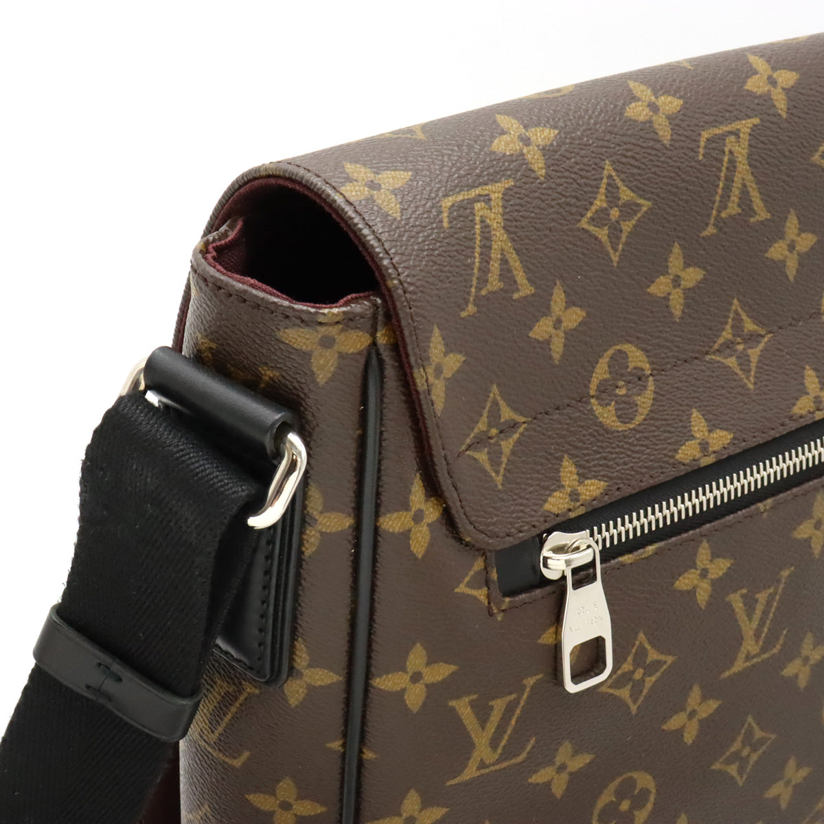 Louis Vuitton Monogram Macassar District MM Shoulder Bag M40934 in Great Condition