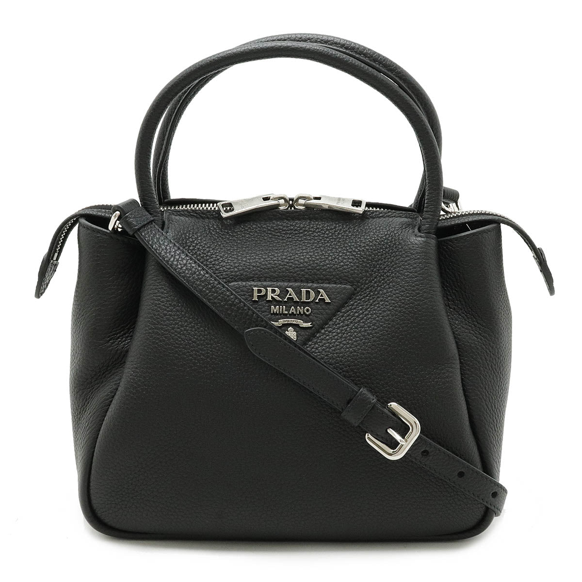 Prada Small Leather 2WAY Handbag 1BC145