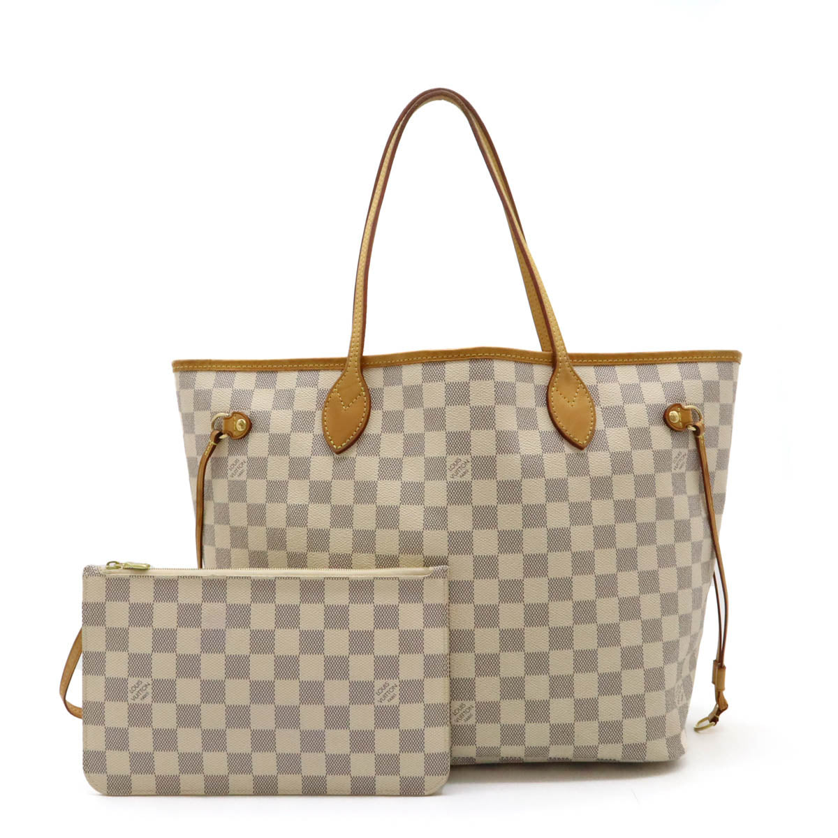 Louis Vuitton Damier Azur Neverfull MM Tote Bag N41361 in Very Good Condition