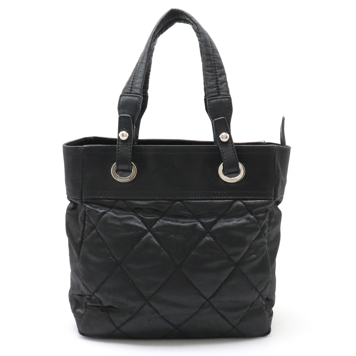 Chanel Paris Biarritz Tote PM Coated Canvas A34208