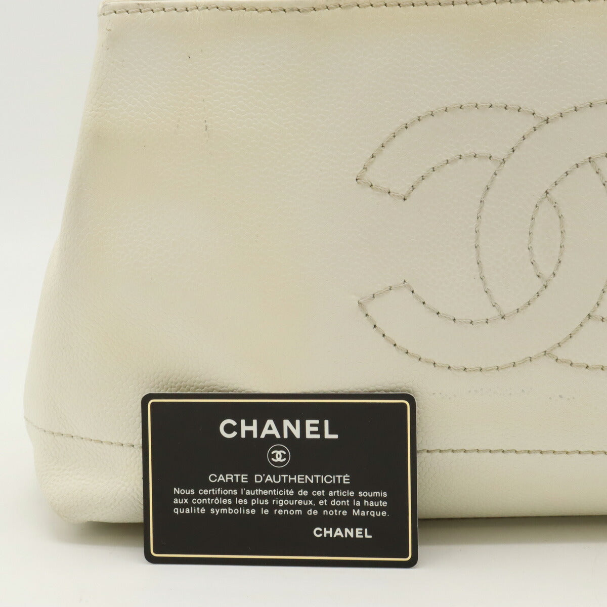 Chanel Caviar Skin Coco Mark Tote Bag