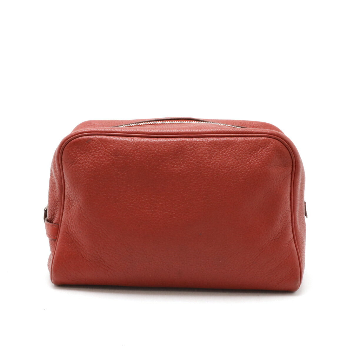 Hermes Victoria GM Clutch Red Leather