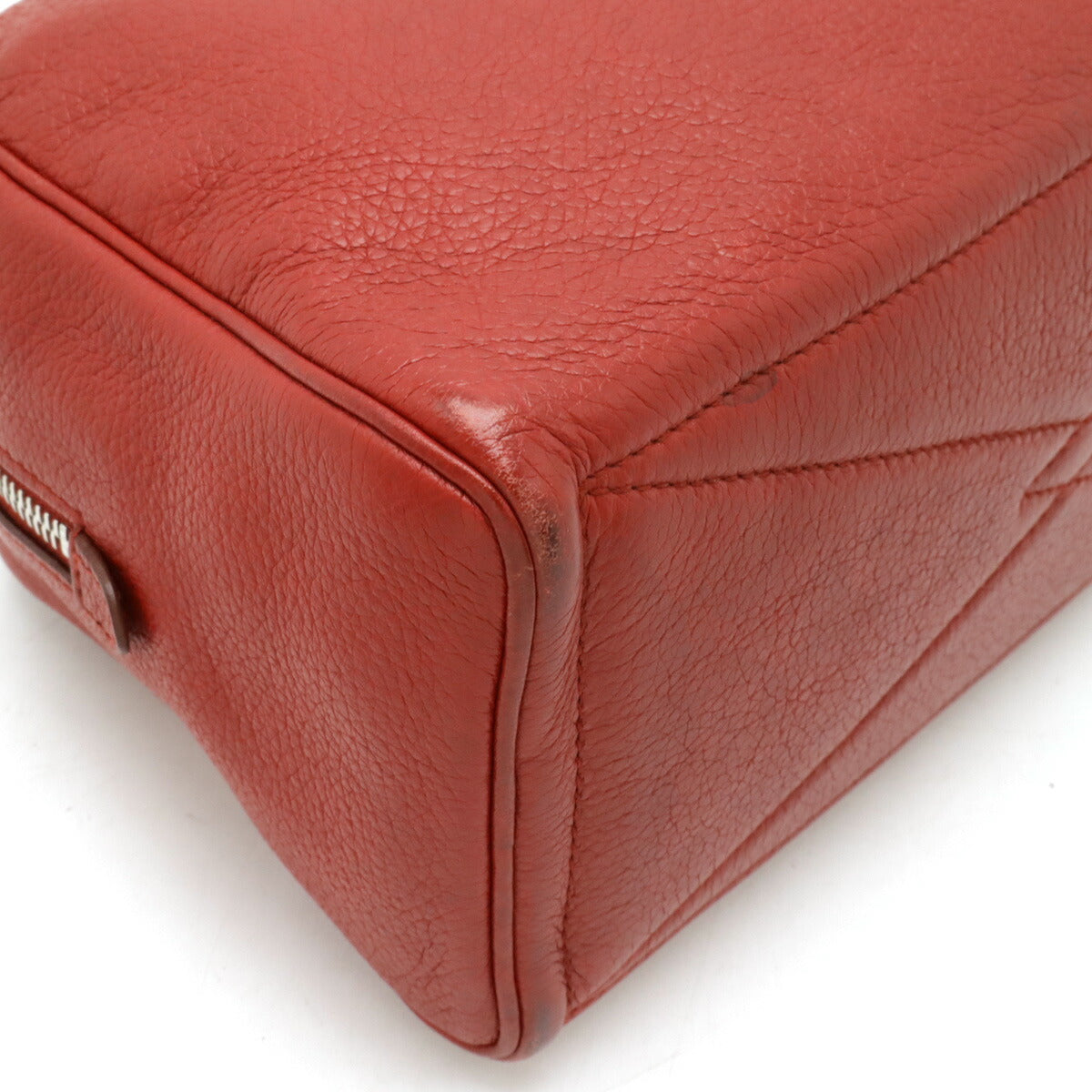 Hermes Victoria GM Clutch Red Leather