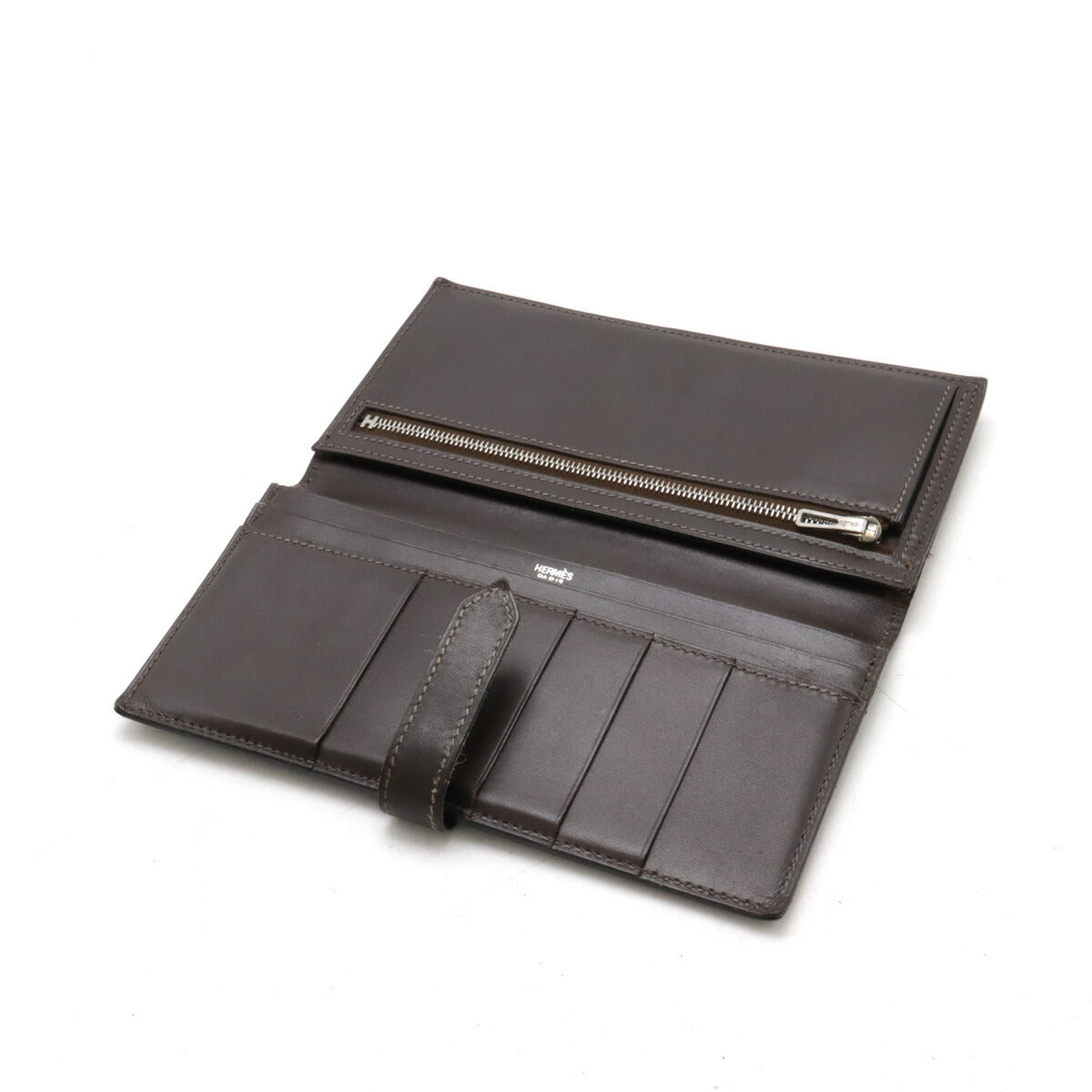 Hermes Leather Bearn Classic Bifold Wallet