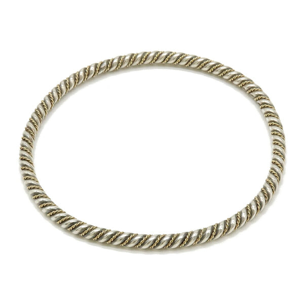 Tiffany & Co. Twist Silver 750YG Bracelet