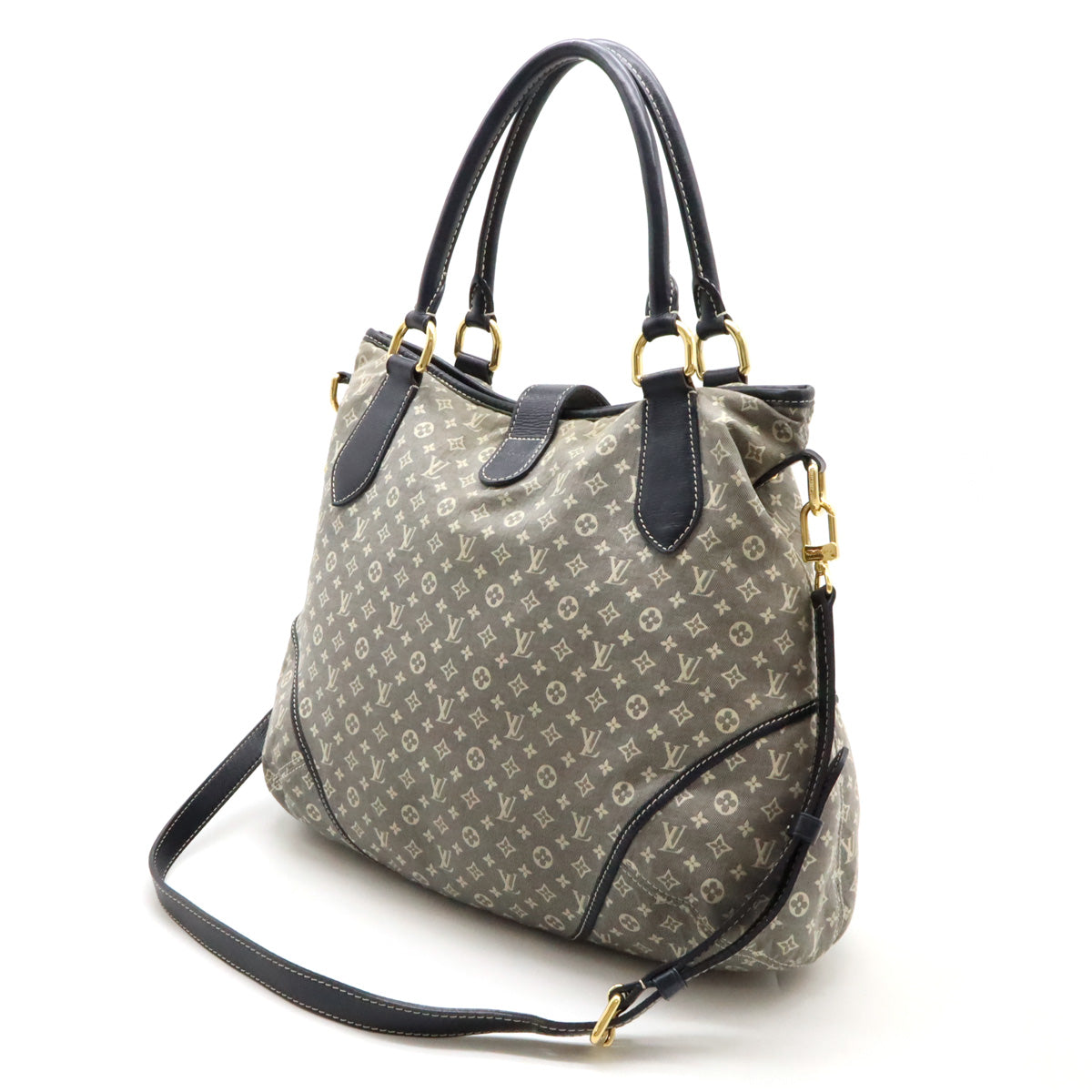 Louis Vuitton Monogram Idylle Elegie 2WAY Tote Bag Canvas Navy M56697