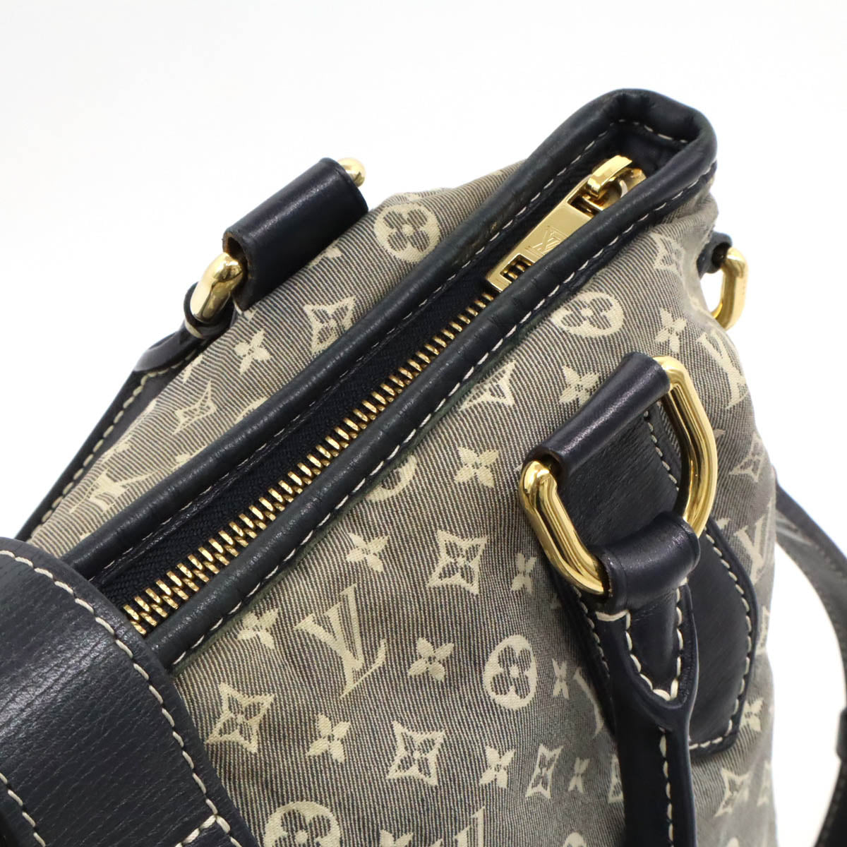 Louis Vuitton Monogram Idylle Elegie 2WAY Tote Bag Canvas Navy M56697