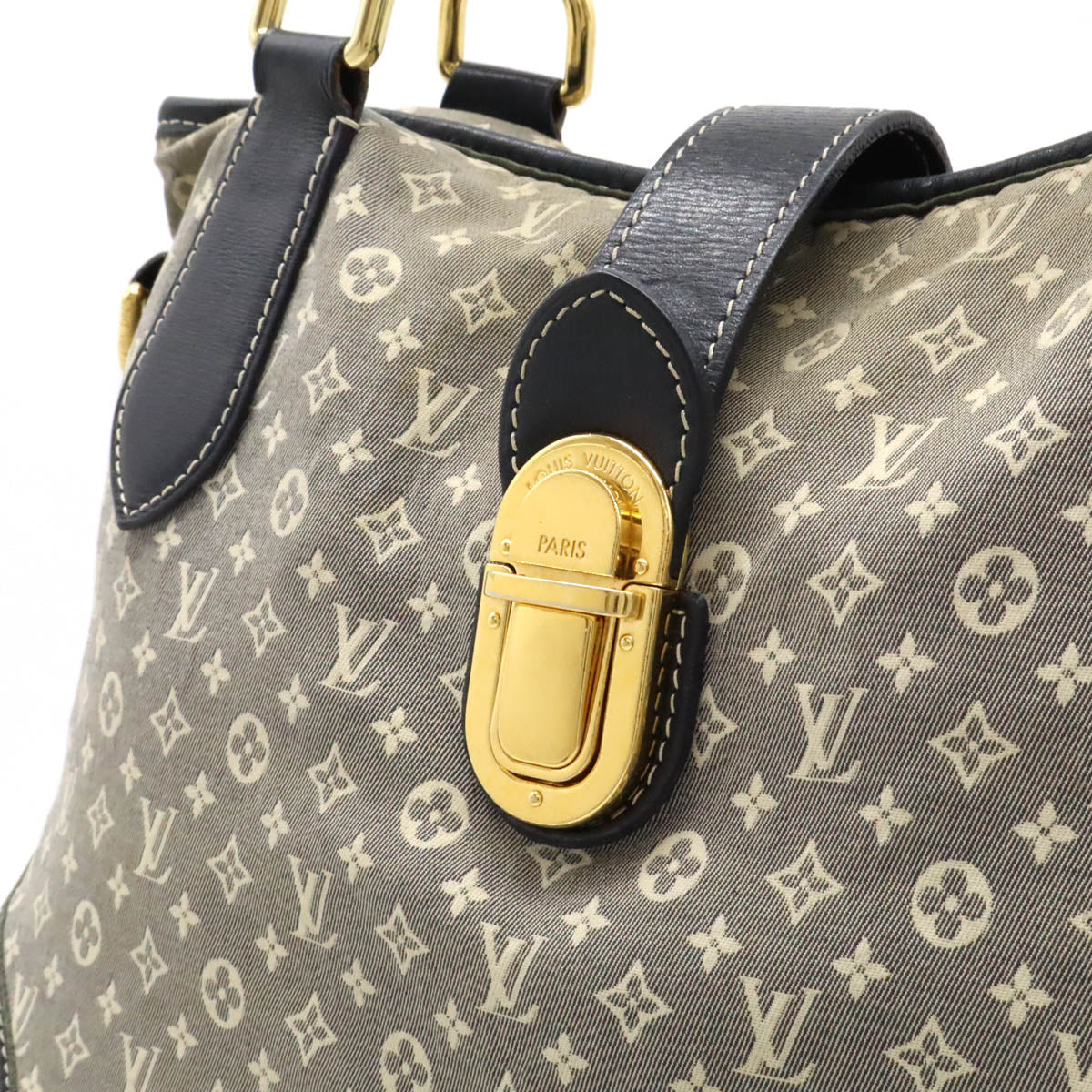 Louis Vuitton Monogram Idylle Elegie 2WAY Tote Bag Canvas Navy M56697