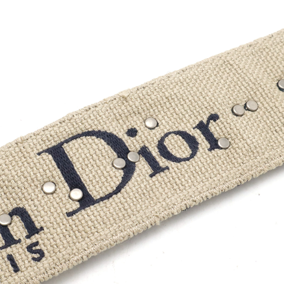 Dior Oblique Embroidery Medallion Canvas/Leather Shoulder Strap in Great Condition