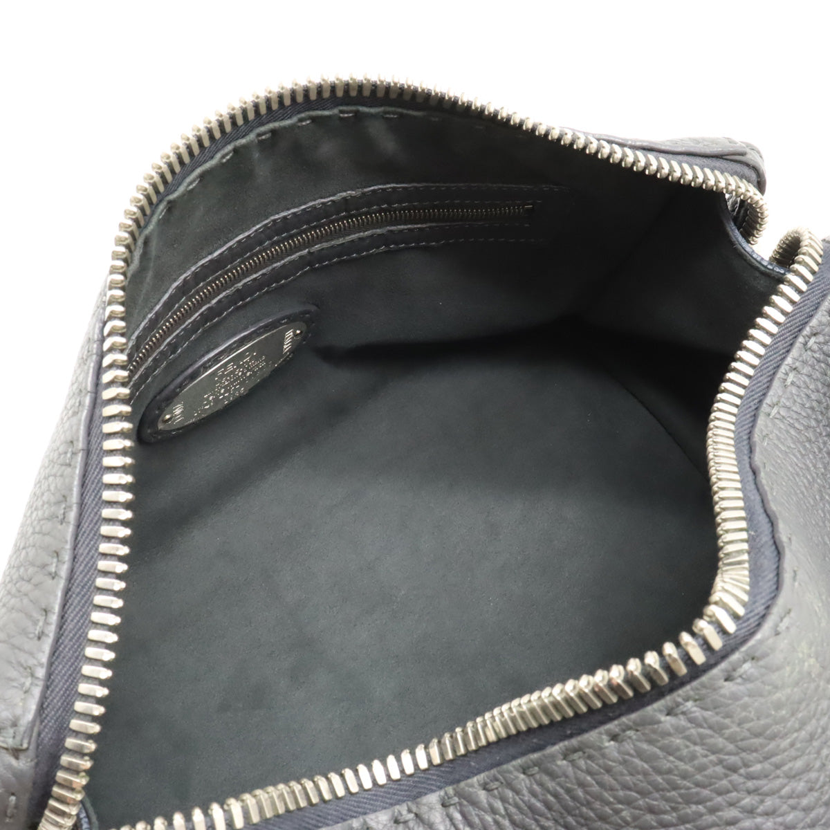 Fendi Leather Selleria Ray Mini Boston Handbag