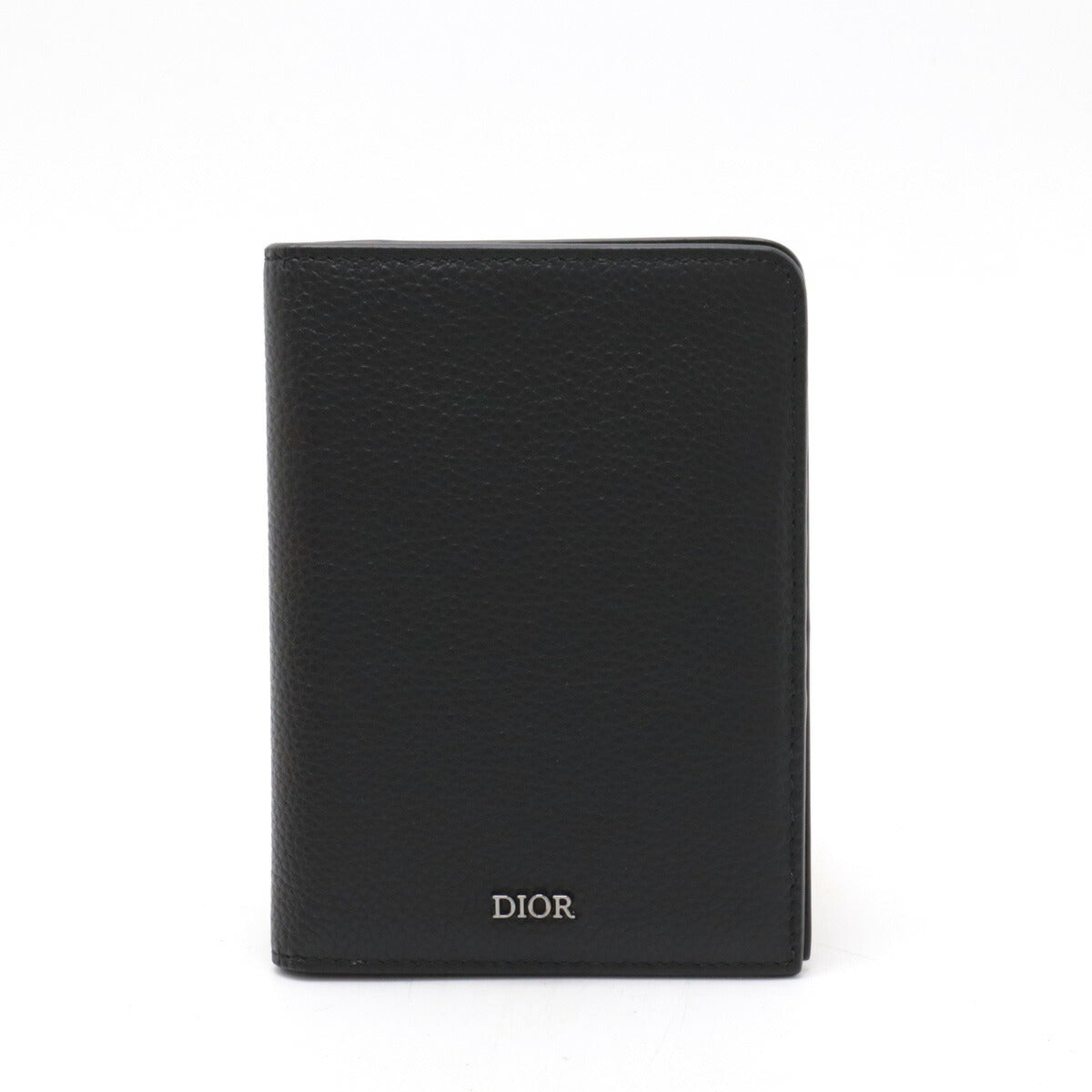 Dior Leather Passport Case Card Holder Black