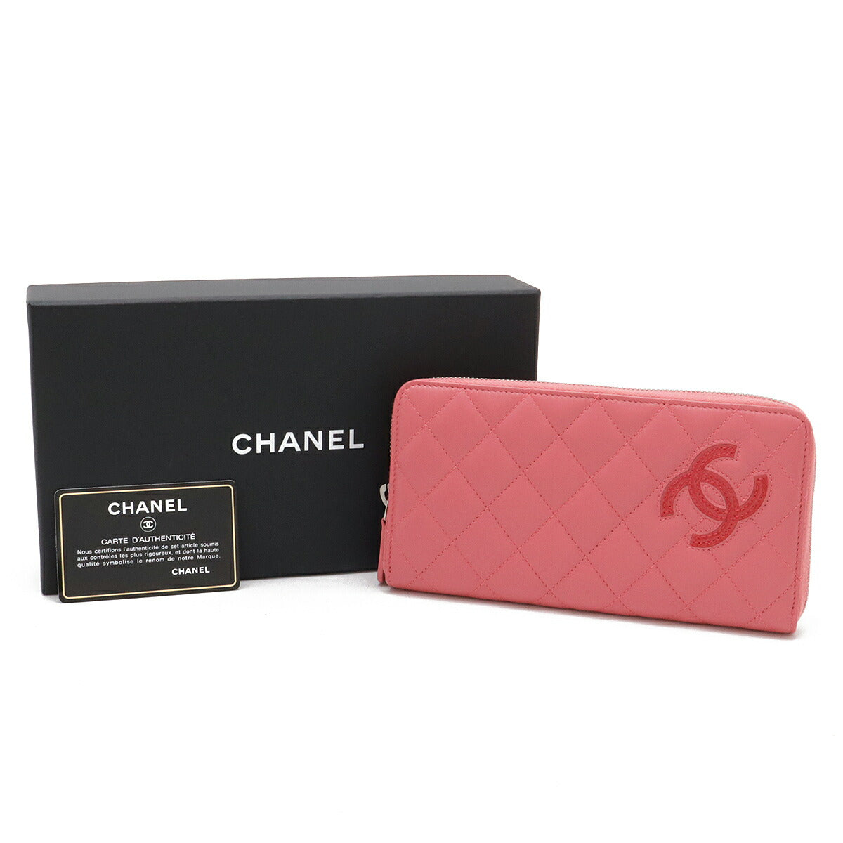 Chanel Simply CC Leather Long Wallet A80213