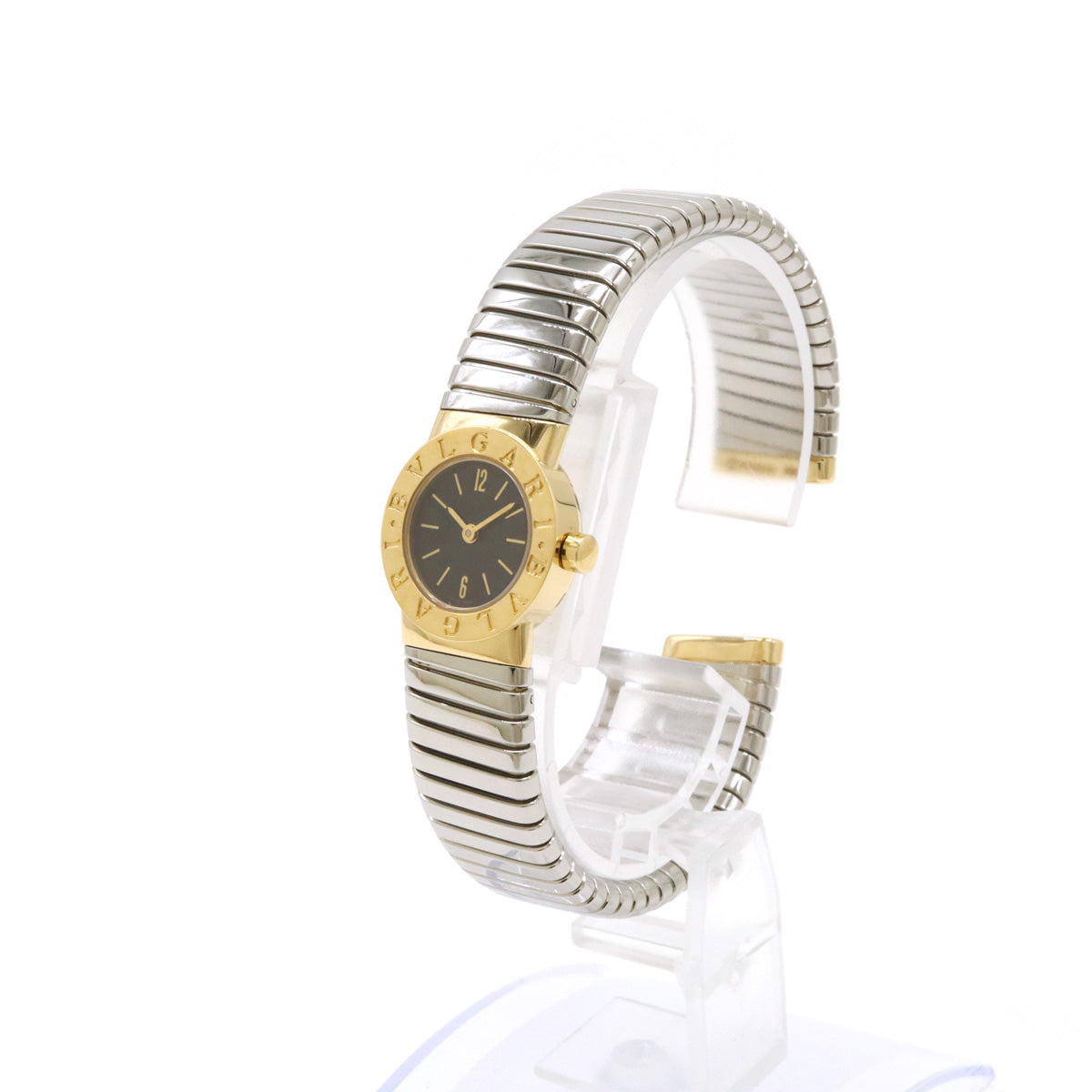 Bvlgari BB192T Tubogas Quartz Watch SS/K18YG in Pristine Condition