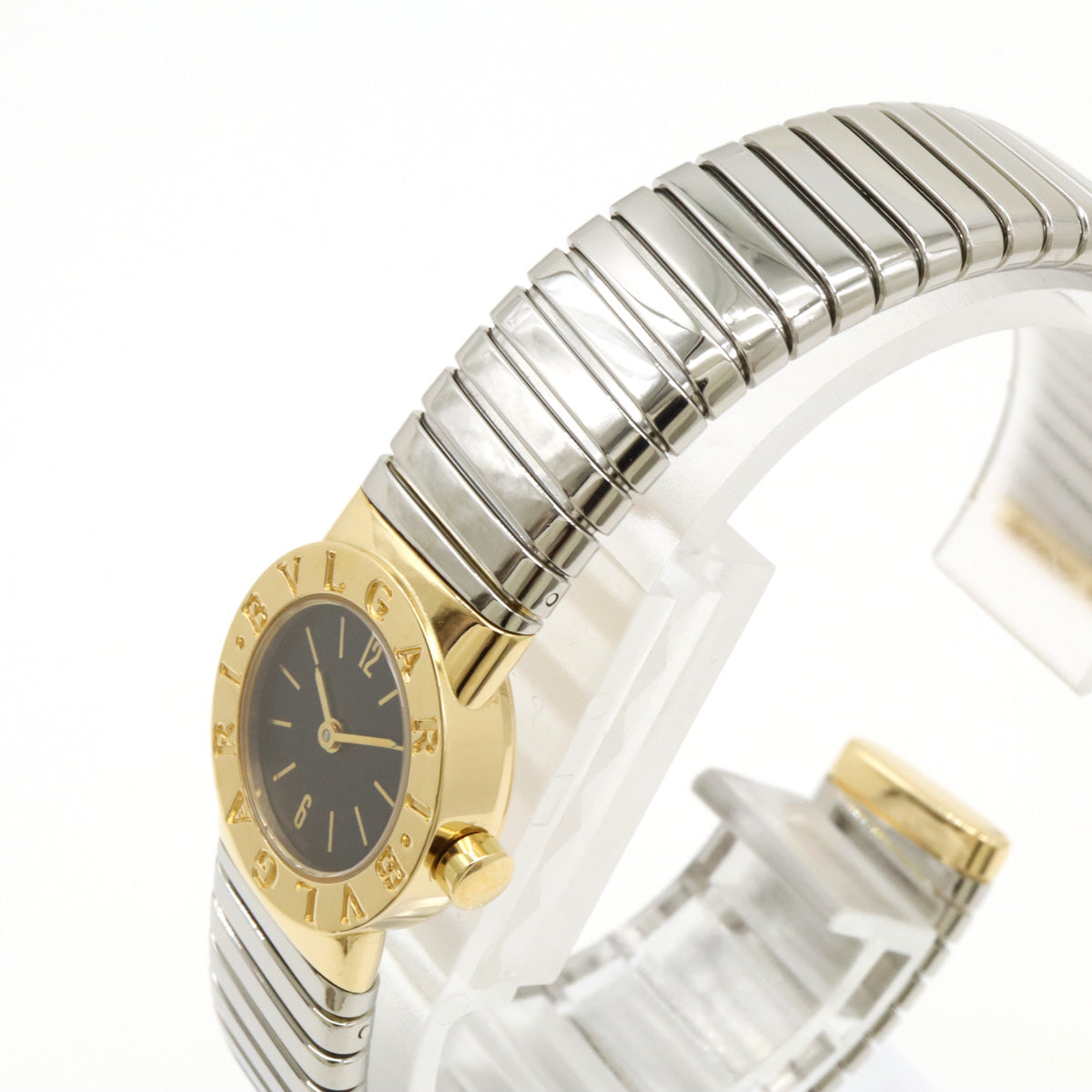 Bvlgari BB192T Tubogas Quartz Watch SS/K18YG in Pristine Condition