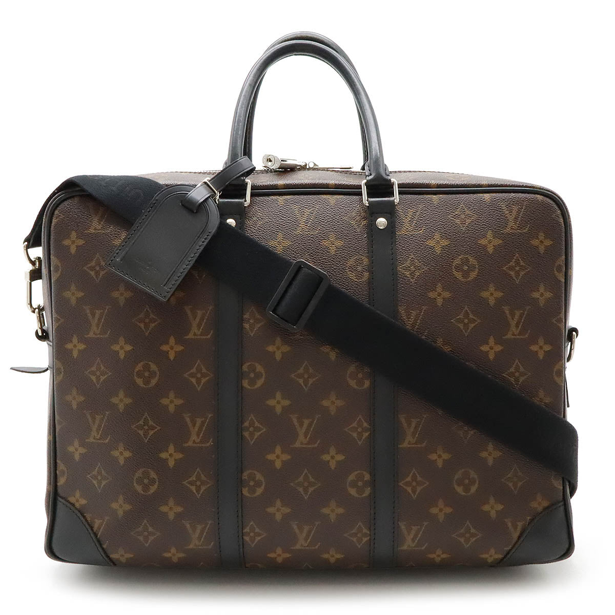 Louis Vuitton Monogram Macassar PDV Voyage GM Business Bag M40224