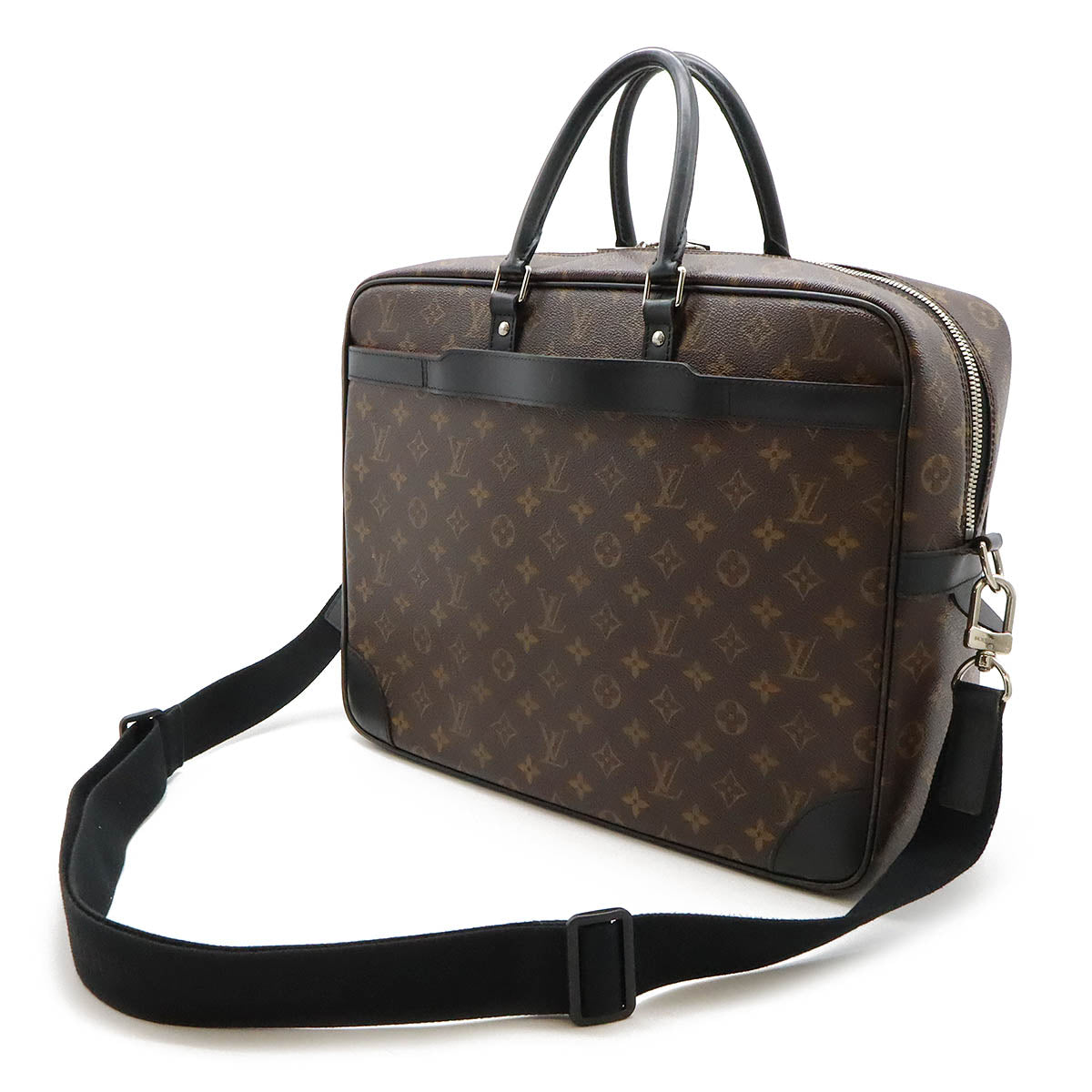 Louis Vuitton Monogram Macassar PDV Voyage GM Business Bag M40224