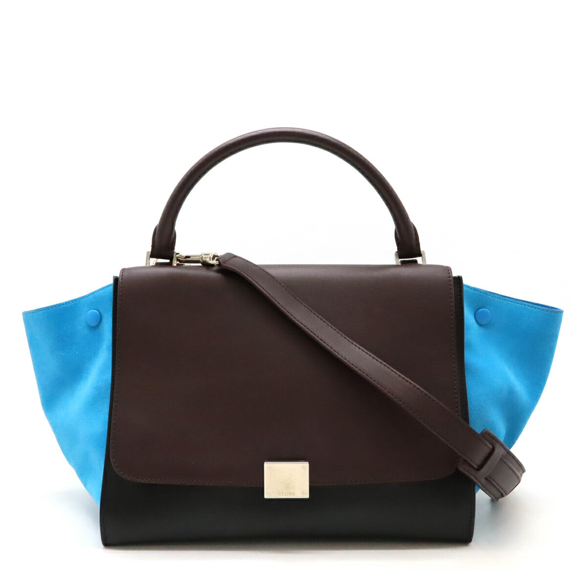 Celine Trapeze Medium Suede Leather Handbag