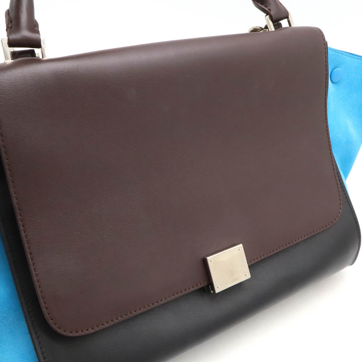 Celine Trapeze Medium Suede Leather Handbag