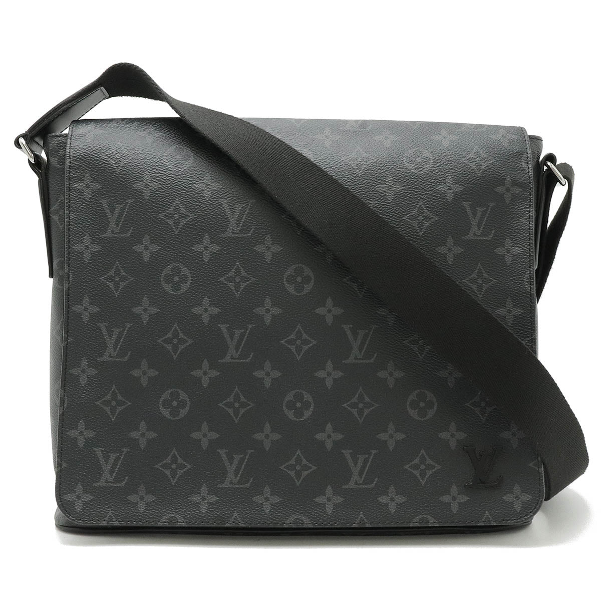 Louis Vuitton Monogram Eclipse Messenger District MM NM Shoulder Bag M44001 in Very Good Condition