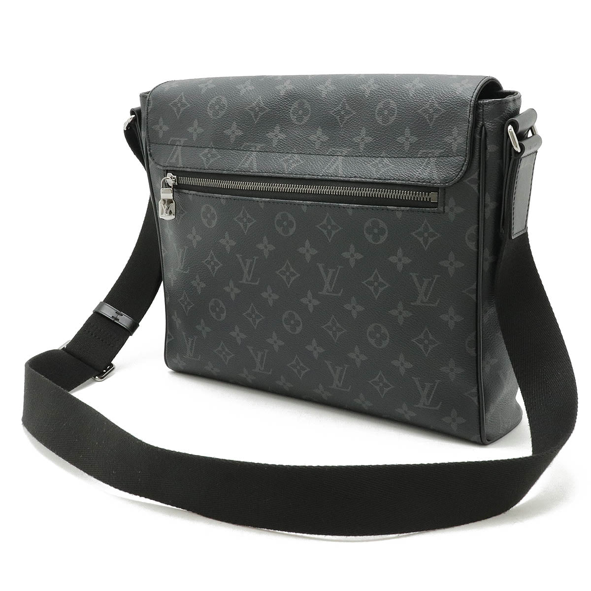 Louis Vuitton Monogram Eclipse Messenger District MM NM Shoulder Bag M44001 in Very Good Condition