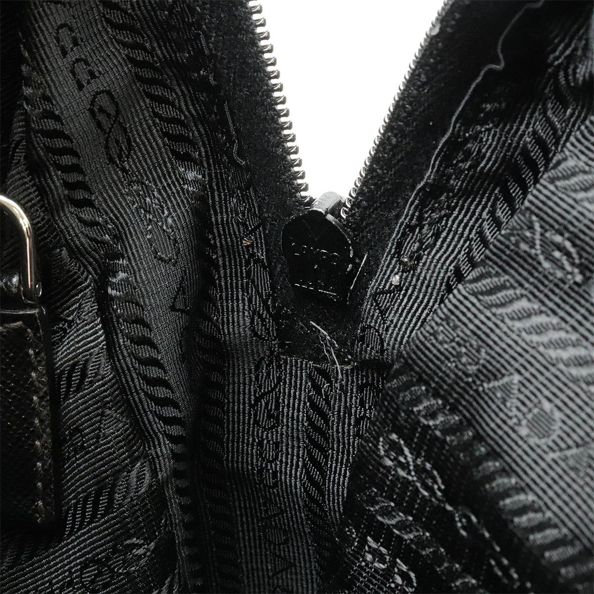 Prada Nylon Leather Shoulder Bag