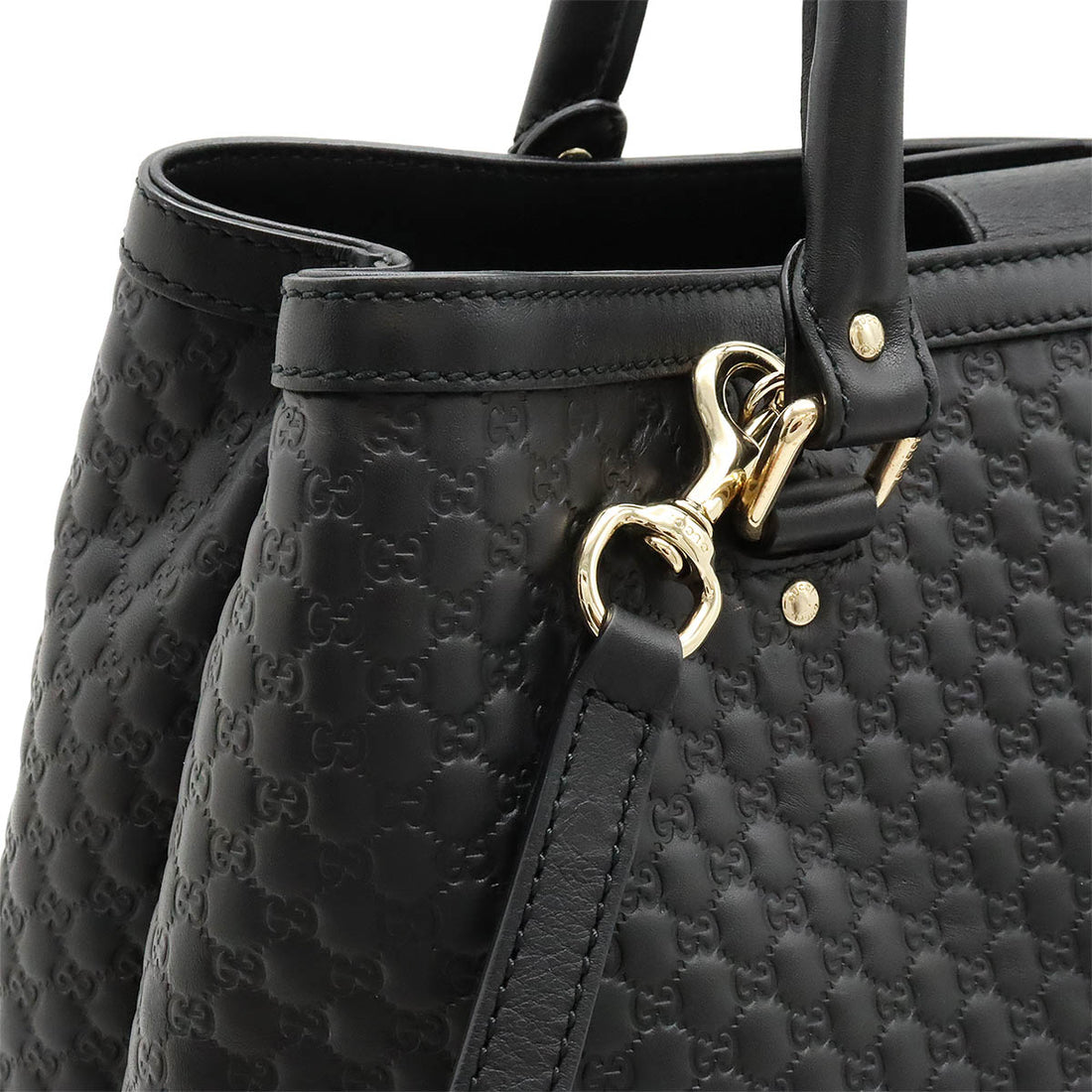 Gucci Microguccissima Leather Tote Bag Black