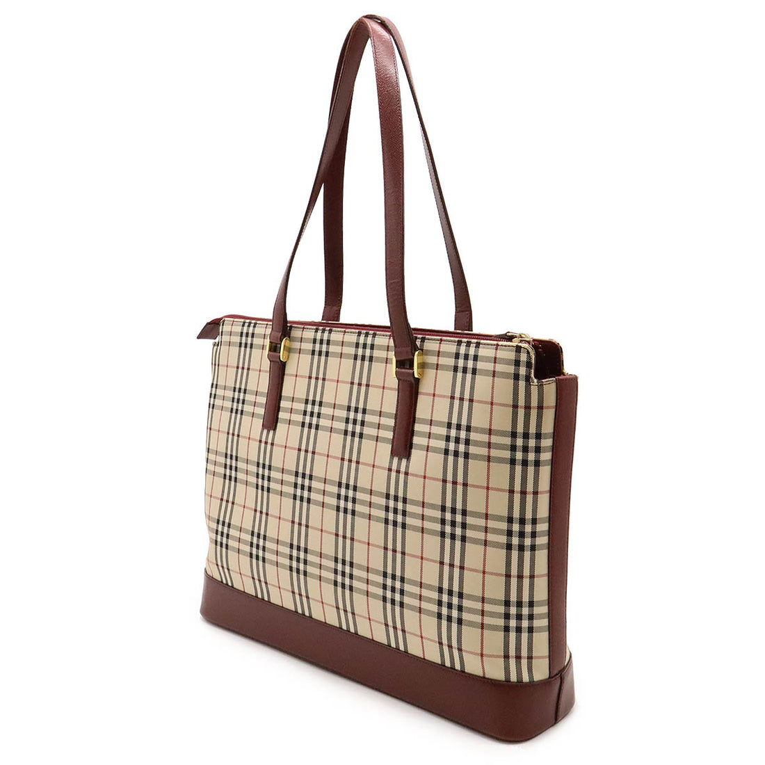 Burberry Nova Check Canvas/Leather Tote Bag in Good Condition