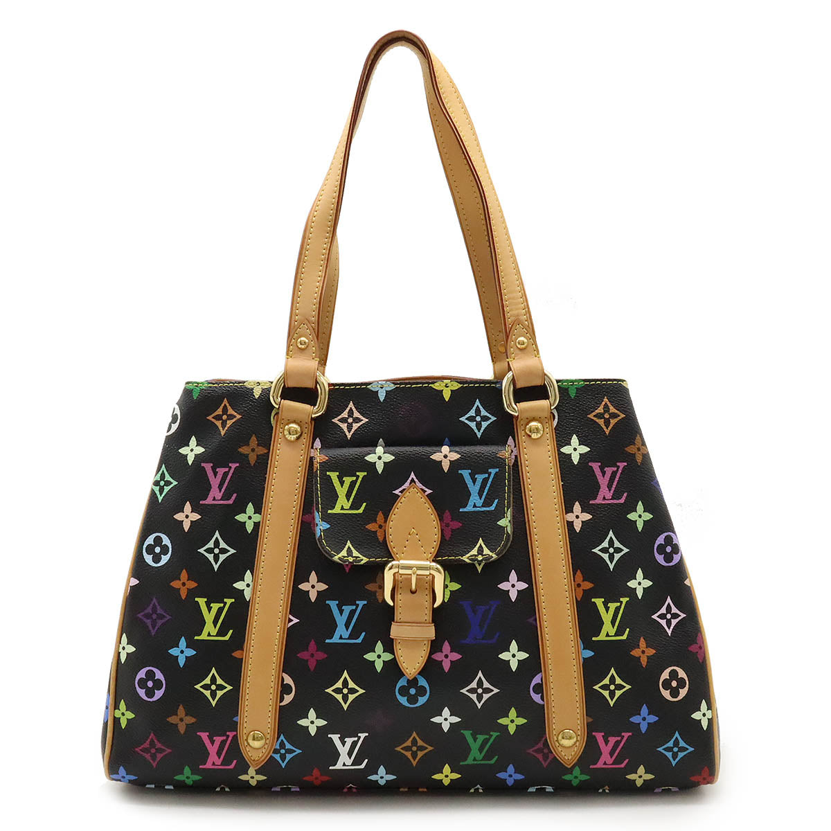 Louis Vuitton Aurelia MM Tote Bag Black M40095